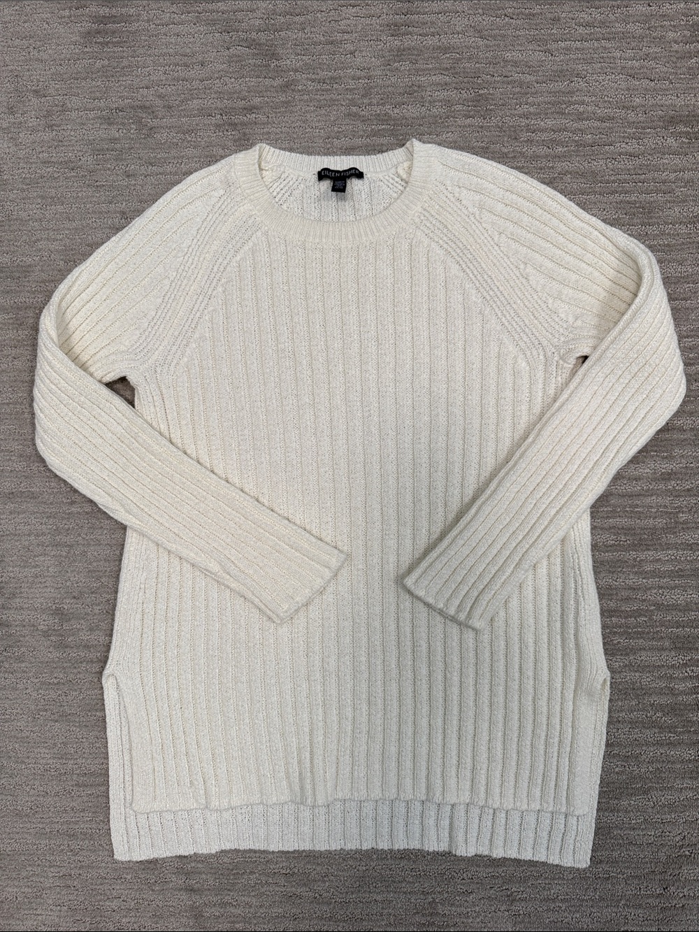Eileen Fisher Linen Blend Knit Sweater Size XS